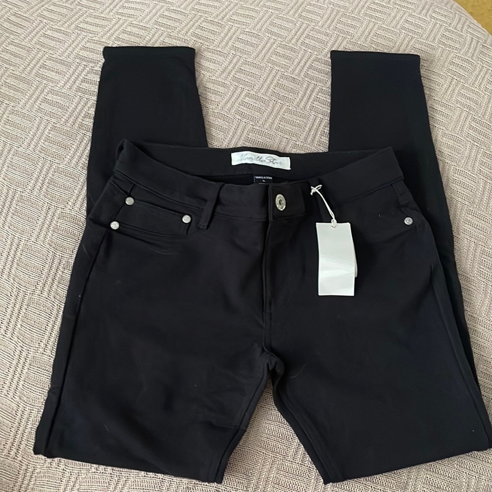 Vanilla Star Black Pant jeggings size XL stretchy